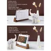 Figurines décoratines Elephant Ceramic Decor Safe Exquis Exquis Durable Elegant Porcelain Sculpture Embellir Espace pour le bureau du hall d'entrée