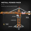 1288pcs Téléméodélectriques Tour Crane MOC Modèles de construction Tower Crane Technology Technology Bricks Children's Diy Assembly Toys