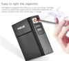 Smoking Cigarette Case Storage Box Container Metal Pocket USB Electronic Charged Cigarettes Lighter Cases Pack Cover Cigar Tobacco9599766