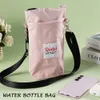 Großgröße Flaschenbeutel Crossbody Handheld Water Cup Buggy Beutel Wasserflasche Trägerbeutel mit verstellbarem Schultergurt