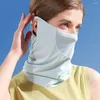 Halsdukar nacke klaff utomhus ansikte gini mask mesh solskyddsmedel slöja män fiske sommar silk kvinnliga halsringning