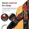 Hanger LEKATO LGS6 Guitar Strap with 6 Picks 2 Locks for Electric Acoustic Guitar Bass for Electric Acoustic Wooden Guitar Bass Belts