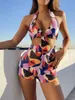 Swimwear femminile 3 colori sexy sexy da bagno un pezzo da bagno da bagno donna leopardo nero stampato colorato con baratta ad alta baratto