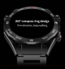 Contrôle SK4 Smart Watch Ultimate Men 1.45 pouces Bluetooth Call NFC Voice Short Video Contrôle du moniteur de fréquence cardiaque Smartwatch Smartwatch