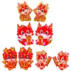 Sfondi 4 paia per anno Dragon Decal Decals cinese decorazione della finestra Festival decorazioni per bagno adesivi da parete grilles
