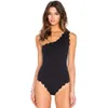 2019 Swimsuit Black Bandage Vintage jedno ramię Swimut One Piece Swimsuit Kobiety Monokini Swim Suits SquaWear Women21637781714