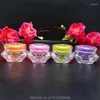 Storage Bottles 5G 5ML Acrylic Jar Diamond Model Cosmetic Skin Care Cream Lotion Sample Container Colorful Empty 50pieces/lot