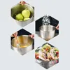Tazones reutilizables Casina de lavado de verduras de acero inoxidable útil con sopa de tapa Resistencia a alta temperatura Uso diario