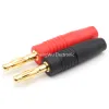 2st/Lot 4mm Plugs Gold Plated Musical Speaker Cable Wire Pin Banana Plug -anslutningar