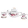 40pcs / set 1:12 Dollhouse Miniature Table Varelle Porcelaine Cerramic Tea tasse Plats