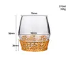 SCHEDE DI VINE 390 ml Whisky in vetro spirituale con vodka in acciaio inossidabile Brandy Brandy Whisky Cup Luxury Drinkware di lusso