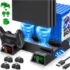 Stände für PS4/PS4 SLIM/PS4 Pro Vertical Stand Cooling Lüfter Dual Controller Ladekonsole Ladedockstation für PlayStation 4