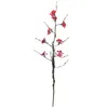 Fiori decorativi Artificial Cherry Plum Peach Blossom Branch Silk per tavolo da casa decorazioni soggiorno Disposizione fiore di matrimonio 87 cm