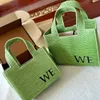 Tote bag women handbag luxury set embroidered shopping grass woven vegetable basket French style shoulder bags crossbody bags