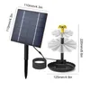 Dekoracje ogrodowe 3 -WIELANE 3,5 W Fontanna pompa DIY Solar Bird Bath Dekoracja z panelem wielofunkcyjnym dla