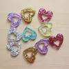 Dekorativa figurer 10st/Lot Kawaii Flatback harts Blingbling Candy Heart Star Rainbow Mix Colors Cabochons Accessories