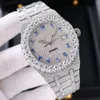 Luksusowe wyglądające w pełni obserwuj mrożone dla mężczyzn Woman Top Craftsmanship Unikalne i drogie Mosang Diamond 1 1 5A zegarki dla Hip Hop Industrial Luxurious 9412