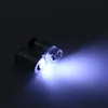 1PC 60X Portable Microscope illuminé Mini Pocket LED MALLOGIER LE VERRE HANDELER BEIDEMER