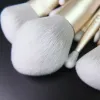 キットMyDestiny Ice White 12PCS Syntetic Hair Makeup Brush Set Super Soft Fiber徐々