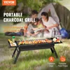 Vevor 23 inch draagbare houtskoolgrill, vlakke toppropaangasgrills, compacte opvouwbare grill voor koken buiten, barbecuekamperen