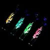 Wholesale 4Inch Luminous Smoking Glass Oil Burner Pipes Colorful mini 4inch Octopus Glow in Dark Luminous Hand Pipe Spoon Burners Bubble