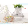 Gift Wrap 12pcs Candy Box Food Grade Transparent Plastic Diamond Shape Container Halloween Children Foodorage