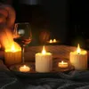 Led Candle With Batteries TypeC USB Rechargeable Candles Remote Party Home Decoration Flickering Waterproof Electronic Tealight 240412