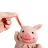 Ivita 5,51 pollici al 100% silicone rinamo bambola di maiale con occhi arte realistica mini silicone giocattoli di maialini per bambini bambole di Natale