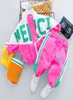 2020 Autumn Kid Boy Girl Abbigliamento Nuovo tuta casual tracce a maniche lunghe Set di cerniere per neonati pantaloni per neonati 1 2 3 4 anni7645799