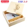 Extra Large Box Album 3.0 USB Flash Drives128 Go Wood (205 * 205 * 60 mm) Drive LogoPen personnalisé gratuit 64 Go Gift Gift Pendrive