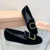 Designer Loafers Women Summer Half Slippers Leather Mules Flats Shoes With Bowtie Silk Satin Shoes With Box 551