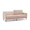 Mobili da soggiorno Orisfur in lino imbottito moderno convertibile di divano futon pieghevole per appartamento spaziale compatto do4501819 drop dhsla