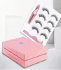 YioWio Magnetic 4pairs Full Strip Thick Eyelashes False lashes With Magnetic Eyeliner Soft Natural Fake Eyelashes DHL 6518622