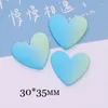 Figurines décoratives 100pcs kawaii Gradient Color DIY Craft arrière Resin Resin Peach Heart Cabochon Scrapbook Accessoires