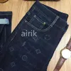 Herren Jeans Designer Fashion Designer Jeans Stil Heißer Drucklochfarbe Schlanker Stretch kleiner Füße Denim Denim