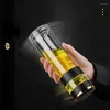 Vini da vino Gianxi Smart Tea Glass One Touch Per mostrare tazze di separazione della temperatura Office a doppio strato Coppa di acqua creativa portatile