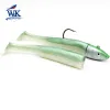 Slinky Shad Set 22G Jig Head met 9 cm/8g Super Soft Fishing Lure Big Fish Tips voor Rock Fish Seabass Pollock Fishing Aas