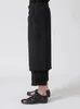 Pantalon masculin 2024 Yamamotostyle Dark décontracté design de mode en huit longueurs et pantalon de combinaison de tablier pour femmes