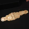 Coultes de caftan à fleur creuse Coultes or couleurs de la taille longue chaîne pour femmes Bijoux de mariage au milieu-orient