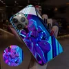 Conception de couvercle d'éclairage Cyberpunk Luminal LED LED pour Samsung Galaxy S20 S21 S30 Plus Ultra S20FE S21FE Phone Bags