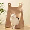 Fonction de lit de chat pliant et portable pour animaux de compagnie Triangle Triangle tendre doucement fermé maison pour animaux de compagnie pour chats chiots et