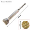 12 dents Bit rotatif Bit Round Poignée Hexagonale Hatteau Hammer Bits Drif