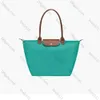 2024 LongChammp Tote Bag Designer Laptop School Beach Travel Nylon torebka na ramię torebki Crossbody Casual Tote Realne skórzane torba na płótnie 10A