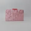 Bolsa de embreagem de gestão de retalhos listrada rosa quente rosa quente para bolsas e bolsas de festas de casamento