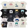 Rhude Tshirts Rhudes Tee Rhude surdimensionné Tshir Mens Designer T-shirt Workout Shirts For Men T-shirts surdimensionnés 100% coton T-shirt vintage