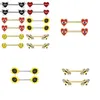 Nosringar Studs smycken kirurgiskt stål septum clicker ring punk kvinnor män zirkonhopp kropp PS0894 Drop Delivery Ota5a