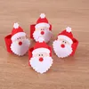 Świąteczne pierścienie serwetek Vintage serwetki 4/12PCS Xmas Santa Subkury Ring Ręcznik Kolacja