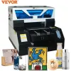 VEVOR A3 UV Bottle Printing For Phone Case Glass Wood Acrylic A4 UV Flatbed Printer Sticker Label Printer UV Printer