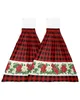 Christmas Winter Snowflake Red Poinsettia Hand Towel Absorbent Hanging Towels Home Kitchen Wipe Dishcloths Bathroom Bath Wipe