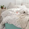 Ensemble de literie pastorale petit linge de lit floral ensemble coton coton moud confort